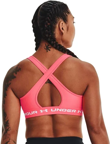 Vista 2 de Under Armour - Sujetador deportivo de medio impacto, con espalda cruzada, para mujer