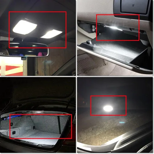 Vista 2 de Luz LED para techo interior – Kit de luz LED J'eep para 1999-2004 J'eep Grand Cherokee accesorios mapa cúpula luz de licencia