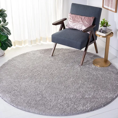 Vista 15 de SAFAVIEH Tahoe Shag Collection - Alfombra de área de 2 x 7 pies, color gris, diseño geométrico, felpa de 1.2 pulgadas de grosor, ideal para zonas