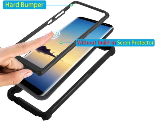Vista 3 de Asuwish Funda de teléfono para Samsung Galaxy Note 9, a prueba de golpes, dura, a prueba de caídas, protección de cuerpo completo, resistente