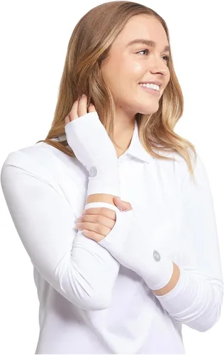 Vista 12 de Solbari Fundas de mano unisex UPF 50+, transpirables, protección UV, guantes de conducción sin dedos para piel sensible, accesorio al aire libre
