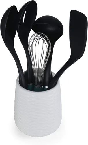 Vista 2 de KitchenAid KQ562BXAQA - Juego de herramientas y artilugios con Crock, 6 piezas, aguamarina