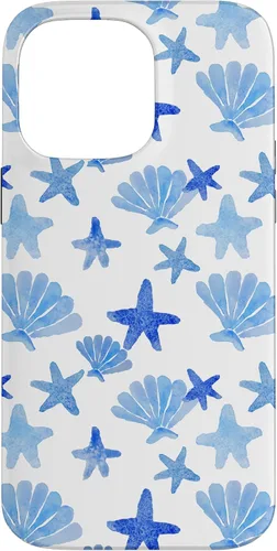 Vista 21 de Funda para iPhone 16 Coastal Nieta Azul Preppy Shells Estrellas de mar Océano Lindo Caso
