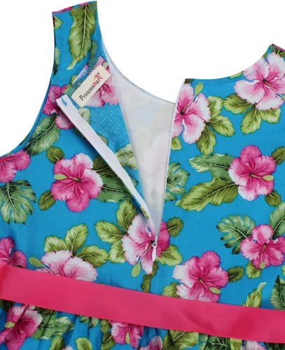 Vista 244 de Vestido de verano para niña, de algodón, con diseño floral