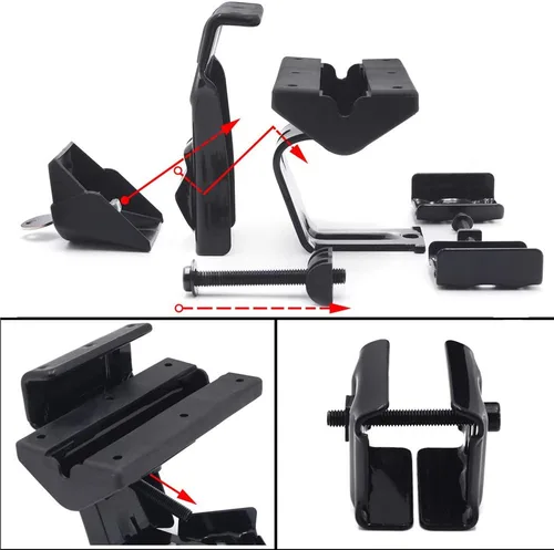 Vista 5 de Sistema de portaequipajes de techo completo ajustable con cerradura universal para vehículos sin riel lateral del techo
