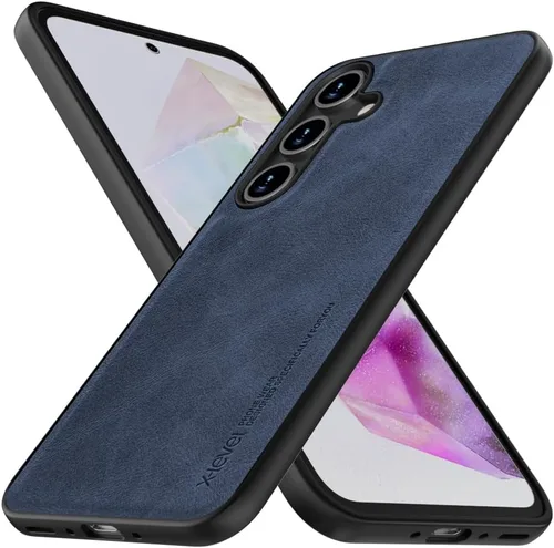 Vista 45 de X-level Funda para Samsung Galaxy A53 5G - Funda delgada de piel sintética de alta calidad para teléfono A53 5G, suave, a prueba de golpes, Marrón
