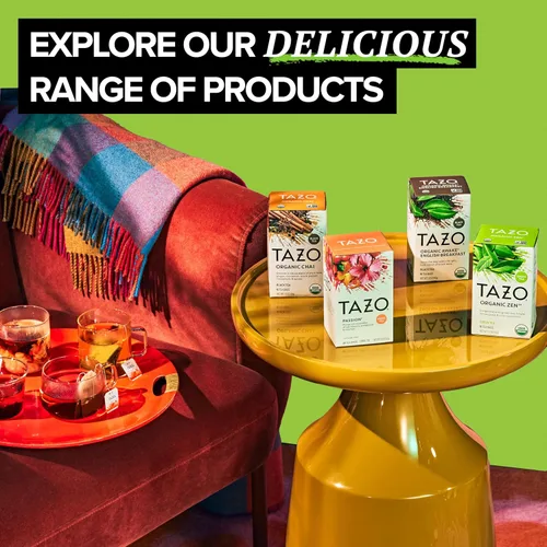 Vista 6 de Bolsitas de té verde orgánico Zen de Tazo, té sin cafeína con refrescante citronela y hierbabuena, 144 bolsitas de té en total