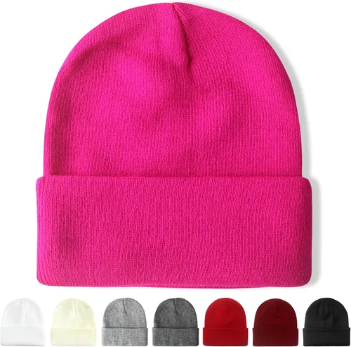 Vista 21 de NPQQUAN Unisex Beanie Hats for Men Women Winter Knit Beanies