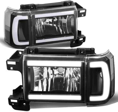 Vista 9 de DNA MOTORING HL-OH-F15087-BK-AM Juego de luces de esquina estilo de fábrica para FORD BRONCO 1987-1991 FORD F-150 1987-1991 FORD F-250 1987-1991