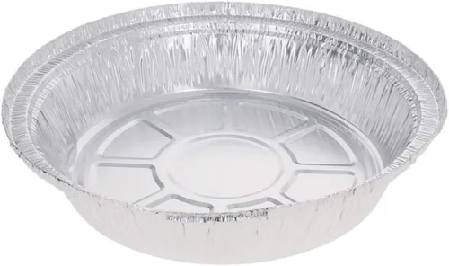 Vista 4 de Othmro 20 sartenes de papel de aluminio de 24.3 fl oz reciclables para llevar, recipientes de alimentos de papel de aluminio, sartenes redondas