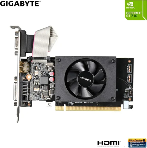 Vista 2 de Gigabyte 2 GB de RAM DDR3 SDRAM Tarjetas de gráficos de vídeo GV-N710D3-2GL REV2.0