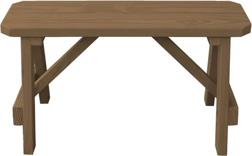 Vista 20 de Furniture Barn USA Pine - Banco tradicional de 2 pies, color negro