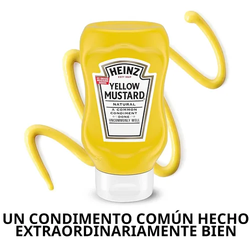 Vista 9 de Heinz Mostaza amarilla (botella de 567 g)