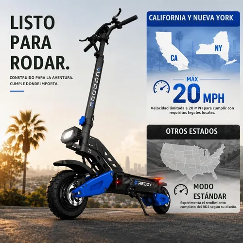 Vista 8 de Scooter eléctrico todoterreno RD2 para adultos, motores duales