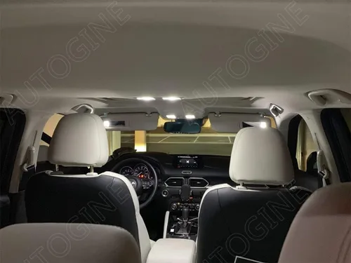 Vista 6 de AUTOGINE Kit de luces LED blancas para interiores Mazda CX-5 CX5 2013 2014 2015 2016 2017 2018 2019 2020 2021 2022 Super Bright 6000K paquete