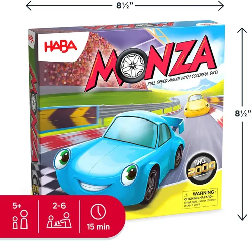 Vista 14 de HABA Monza Car Racing - Juego de mesa para niños, juego de estrategia a juego de colores, a partir de 5 años