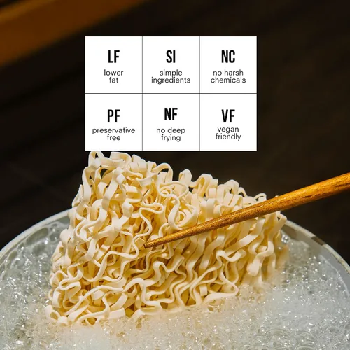 Vista 3 de Public Goods Fideos Ramen Ramen instantáneo vegano y vegetariano sin caldo Fideos asiáticos saludables y ricos en proteínas Sin conservantes