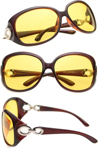 Vista 2 de BEISON Gafas de visión nocturna para mujer, gafas de conducción polarizadas