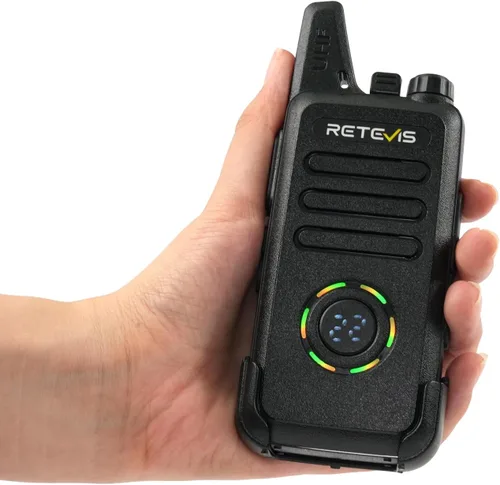 Vista 14 de Retevis RT22S Walkie Talkies recargables, pequeños walkie talkies para adultos, pantalla de señal de canal de alarma VOX, radios bidireccionales