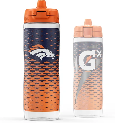 Vista 27 de Gatorade Gx NFL - Botellas antideslizantes para apretar, 30 onzas líquidas, sistema de hidratación Gx