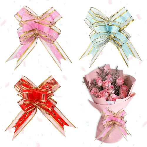 Vista 8 de Estivaux 20 lazos de cumpleaños para envolver regalos, coloridos lazos de regalo para boda, surtido de lazos de regalo, decoración de regalos