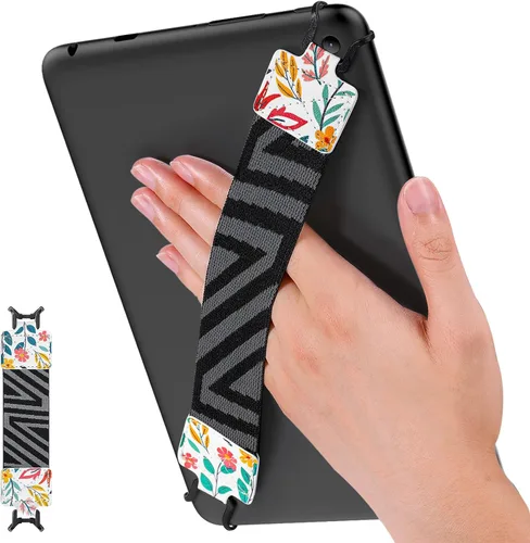 Vista 23 de MoKo Correa de mano de seguridad para tablet de 9 a 11 pulgadas, iPad/IP-ad Pro/iPad Air/Kindle Fire HD/Samsung, correa de mano versátil de alta