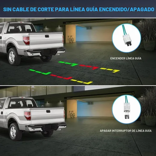 Vista 5 de Cámara de respaldo con enchufe RCA para manija de puerta trasera EWAY para Chevy Silverado GMC Sierra 1999-2006 1500 2500 3500 HD Classic, reemplaza