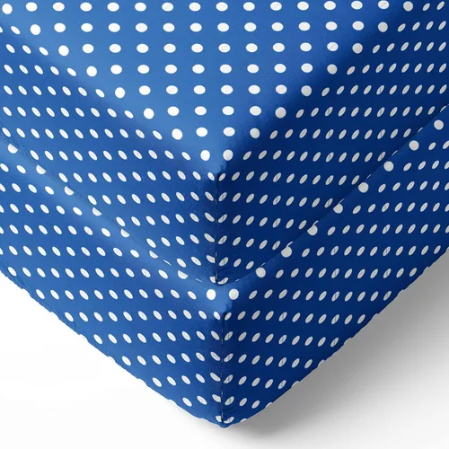 Vista 27 de Bacati - Sábana bajera ajustable de 100 % algodón universal para bebé de EE. UU. para cuna o niño pequeño (PIN DOTS, turquesa aguamarina)