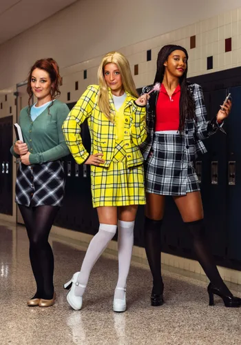Vista 2 de Peluca de Disfraz Clueless Dee para Mujer Multicolor