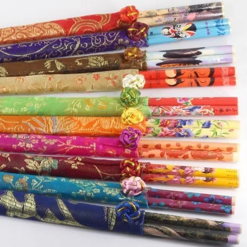 Vista 3 de 10 pares de palillos chinos de bambú, jardín, césped, mantenimiento