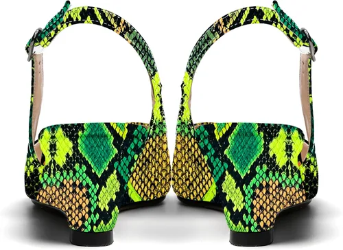 Vista 4 de Zapatos de tacón bajo con hebilla de correa ajustable para mujer de 2 pulgadas