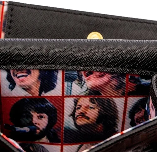 Vista 4 de Loungefly The Beatles Let It Be - Cartera de piel sintética con discos de vinilo
