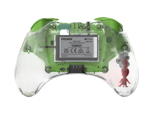 Vista 8 de PDP REALMz Wireless Controller for Nintendo SwitchOLED - Pikmin 4 Pikmin Clover Patch