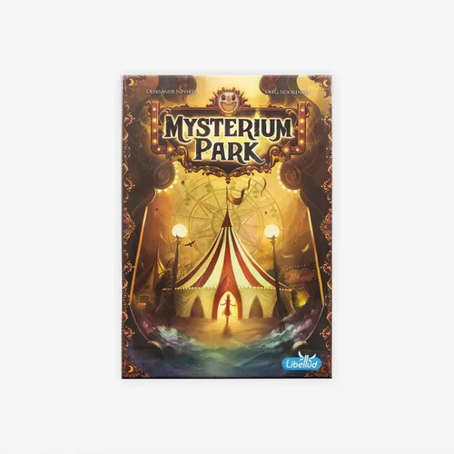 Vista 2 de Asmodee Juego de mesa Mysterium Park: descubre secretos oscuros en un encantador escenario de carnaval, misterio cooperativo para niños y adultos, a