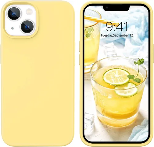 Vista 10 de BENTOBEN Funda para iPhone 13 Mini, iPhone 13 Mini, ajuste delgado, silicona líquida, gel suave, antiarañazos, a prueba de golpes, funda protectora