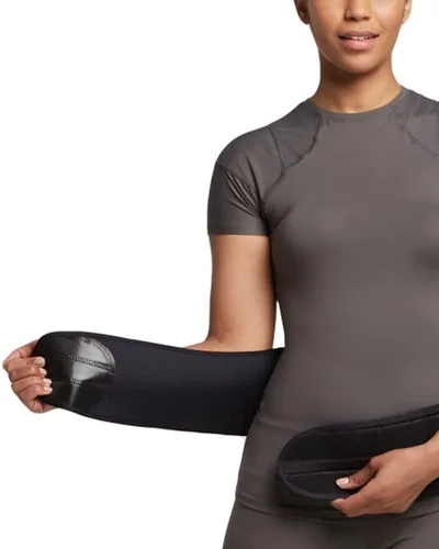 Vista 4 de Tommie Copper Soporte de espalda cómodo para mujer, ajustable, absorbe el sudor, espalda transpirable y soporte de compresión muscular para todos