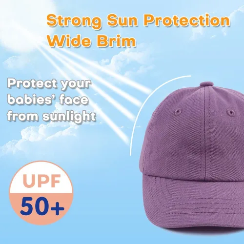 Vista 64 de Peecabe Gorra de béisbol para niños pequeños, unisex, de algodón, ajustable, para bebés, niños, gorra de béisbol para niñas de 1 a 5 años