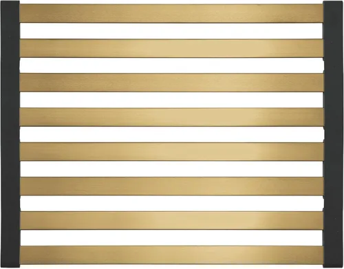 Vista 2 de GROHE Escurridor plegable grande para platos sobre fregadero de cocina, 17.717 x 13.701 in, acero inoxidable, apto para lavavajillas, Brushed Cool