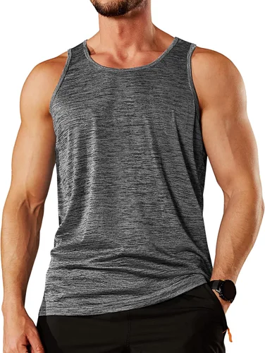 Vista 7 de TACVASEN Camisetas sin mangas para hombre de secado rápido para entrenamiento muscular atlético, gimnasio, culturismo, camiseta de rendimiento