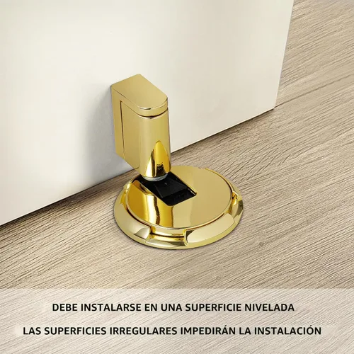 Vista 3 de Tope magnético para puerta, resistente al viento, 1 paquete Tope de puerta sin perforaciones con tornillos y adhesivo para mantener la puerta