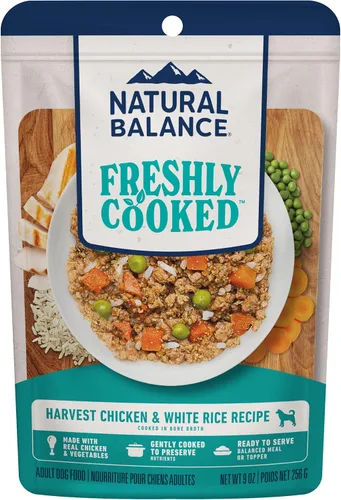 Vista 15 de Natural Balance Comida húmeda para perros recién cocinada, comida casera para mascotas, cocinada suavemente en caldo de huesos, hecha