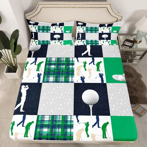 Vista 9 de Juego de ropa de cama de silueta de caballo vaquero, tamaño individual, sábana bajera ajustable de microfibra suave de microfibra suave con diseño