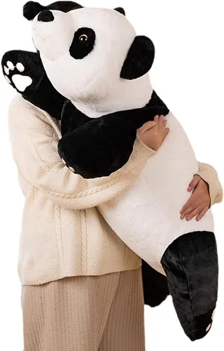 Vista 9 de Animales de peluche con peso, peluche de panda, lindo panda con peso, animales de peluche, regalo para niños y adultos, 15 pulgadas
