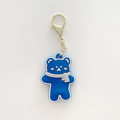Vista 8 de Funda de silicona de animales lindos compatible con Airtags Finder Location Tracker Llavero para niños y mascotas llaves Paquete de 4