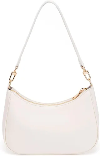 Vista 26 de CYHTWSDJ Bolsos de hombro para mujeres, lindo bolso tote tipo hobo con cierre de cremallera y mini cartera de mano Nailon Negro