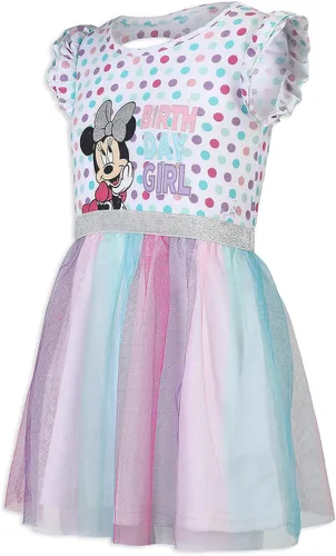 Vista 6 de Disney Vestido tutú de cumpleaños para niñas Minnie Mouse para niños pequeños - Multicolor
