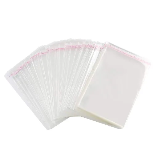 Vista 10 de Paquete de 400 bolsas de celofán transparente gruesas de 2" x 4", autosellantes, resellables, autoadhesivas, bolsas de polietileno de celofán de 1.6