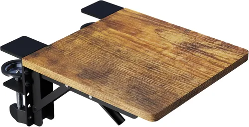 Vista 10 de BONTEC Ergonomic Desk Extender Tray, 9.5"x9.1" Wrist Rest Shelf Negro