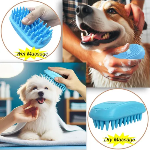 Vista 6 de Secador de pelo silencioso para mascotas de 300 W - Secador de pelo para mascotas para perros y gatos pequeños y medianos con peine extraíble