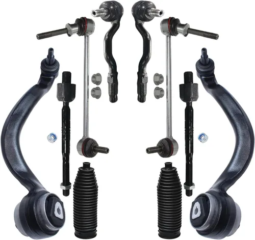 Vista 345 de Detroit Axle - Kit de suspensión frontal de 10 piezas para Dodge Avenger 2008-2014, Chrysler Sebring 2007-2010, 2 brazos de control inferiores, 2